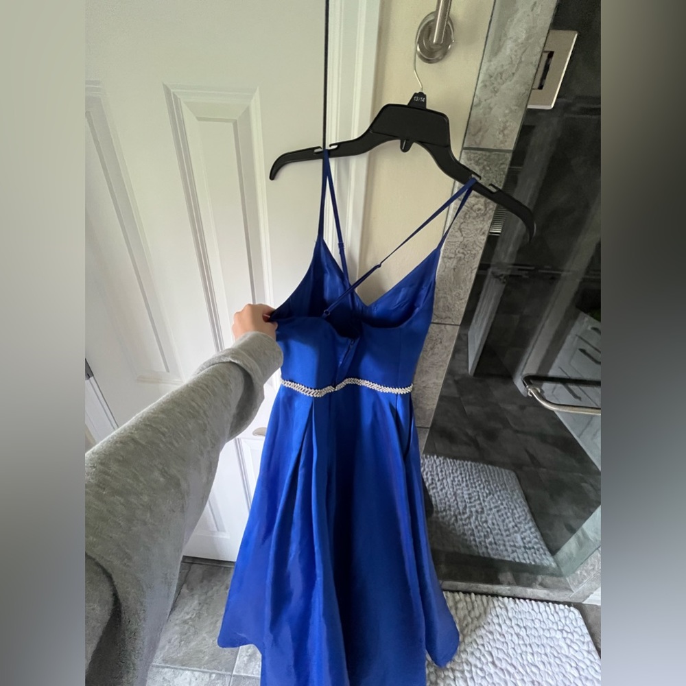 Blue and silver prom dress - Picture 2 of 3